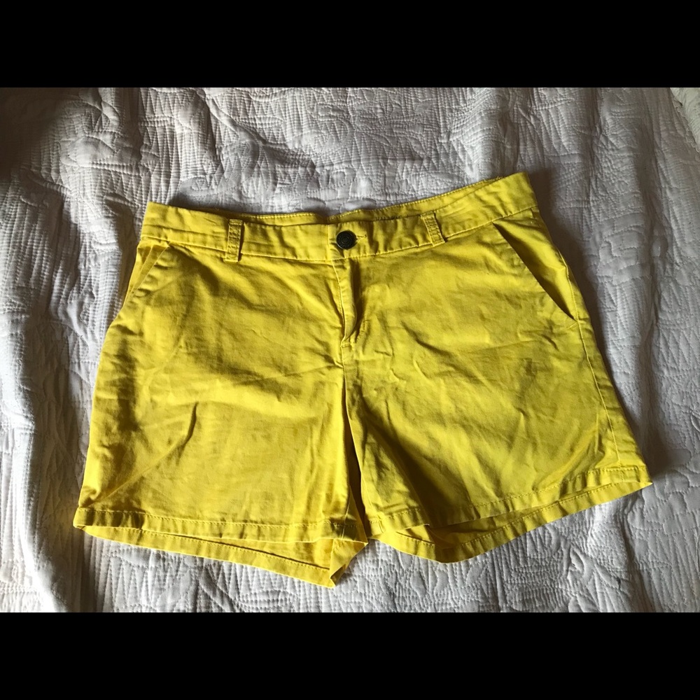 Mustard yellow shorts